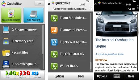 QuickOffice Pro - Symbian ^3